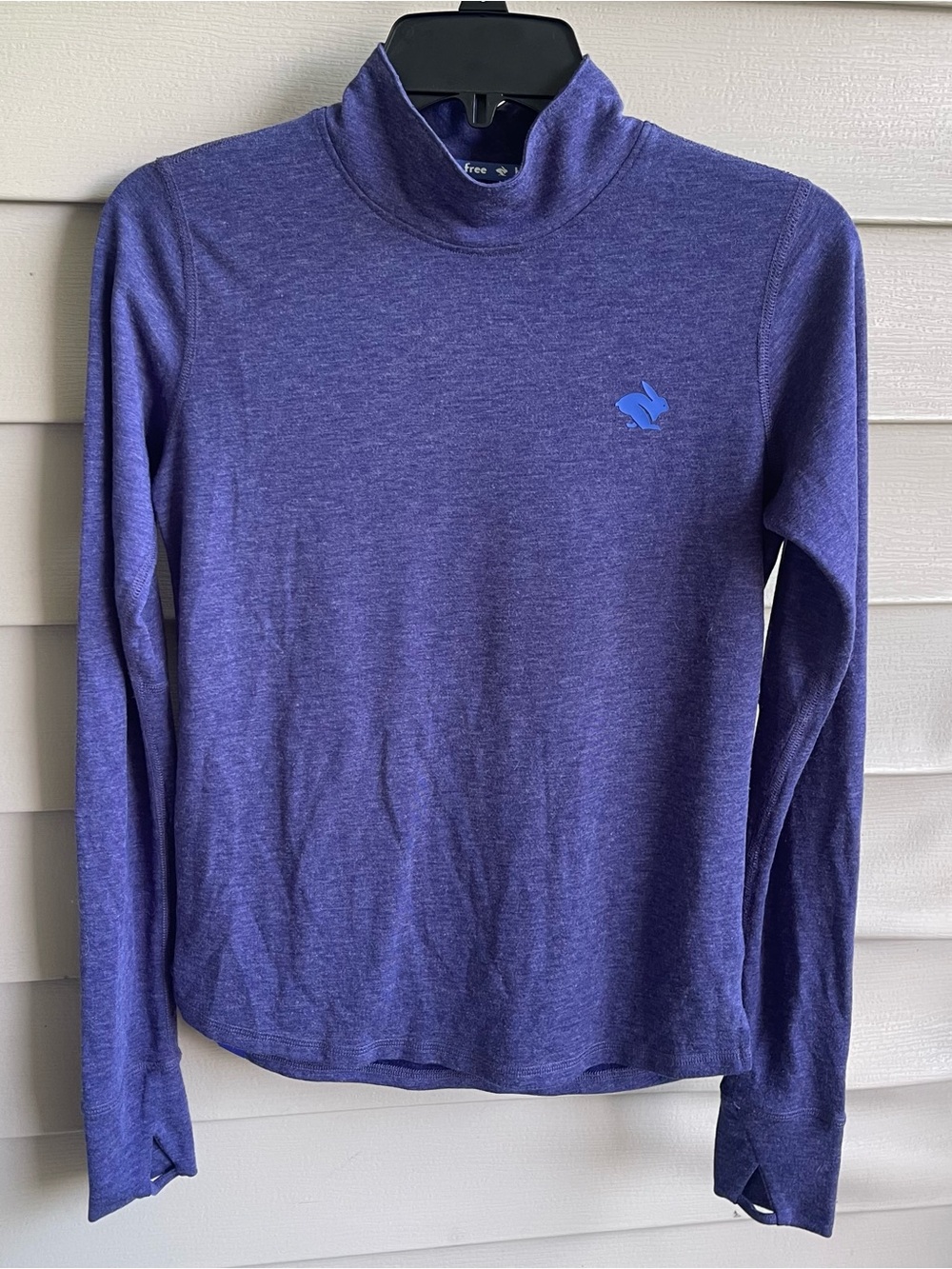 Rabbit Outrun Mock Neck Womans Wool Blend Long Sleeve Purple Size XS Outdoor